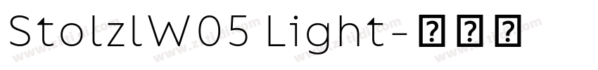 StolzlW05 Light字体转换